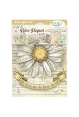 STAMPERIA STAMPERIA DAISY ART A6 MINI RICE PAPER 8/PK