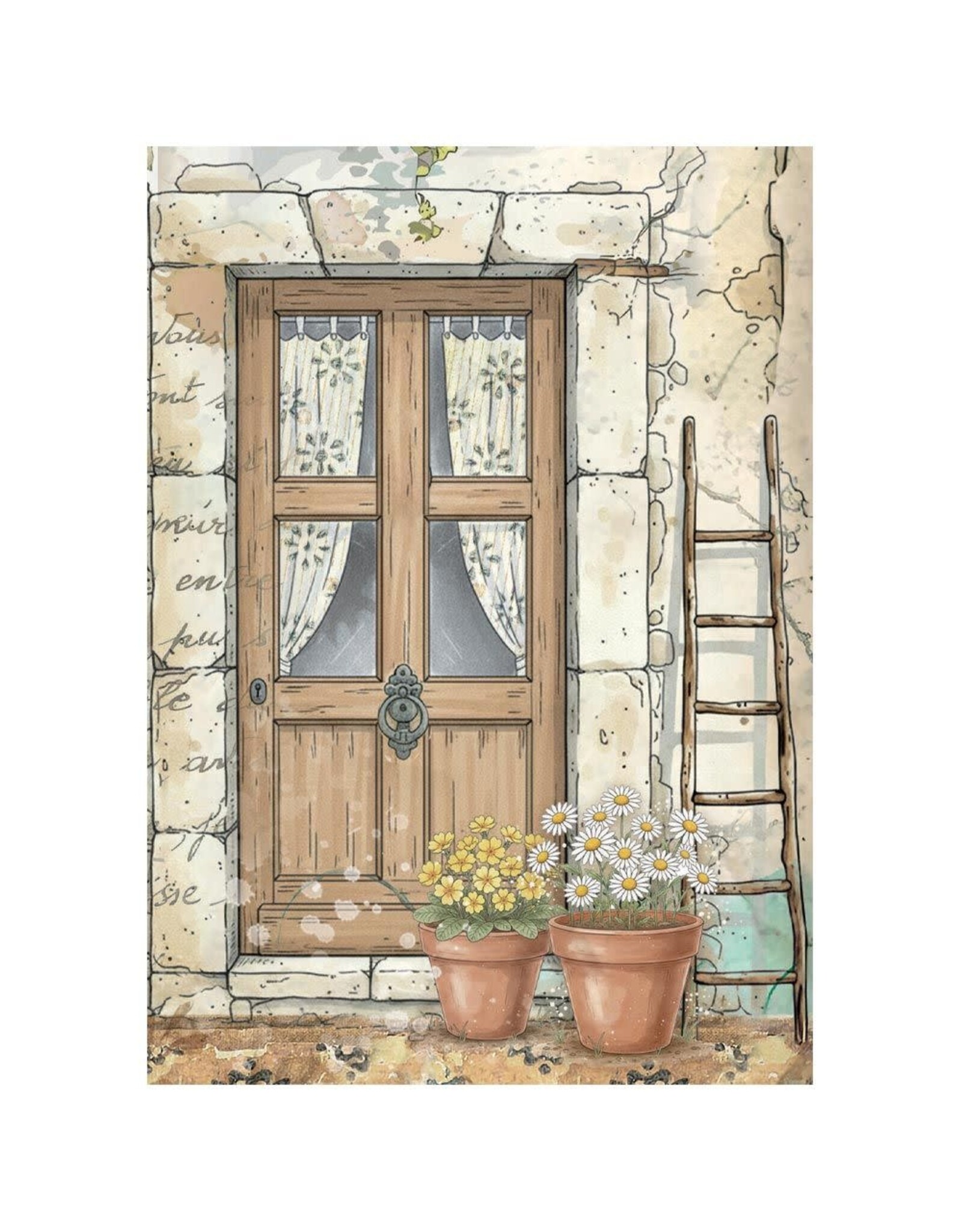 STAMPERIA STAMPERIA DAISY ART A6 MINI RICE PAPER 8/PK