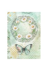STAMPERIA STAMPERIA DAISY ART A6 MINI RICE PAPER 8/PK