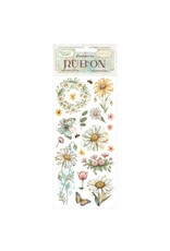 STAMPERIA STAMPERIA DAISY ART DAISY AND BUTTERFLY RUB-ON