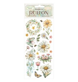 STAMPERIA STAMPERIA DAISY ART DAISY AND BUTTERFLY RUB-ON