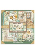 STAMPERIA STAMPERIA DAISY ART MAXI PAD 12x12 PAPER PACK 22 SHEETS