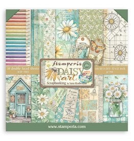 STAMPERIA STAMPERIA DAISY ART 12x12 COLLECTION PACK 10 SHEETS