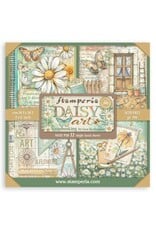 STAMPERIA STAMPERIA DAISY ART MAXI PAD 8x8 PAPER PACK 22 SINGLE FACED SHEETS