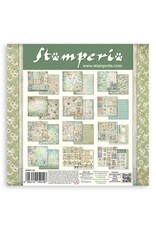 STAMPERIA STAMPERIA DAISY ART 8x8 PAPER PACK 10 SHEETS