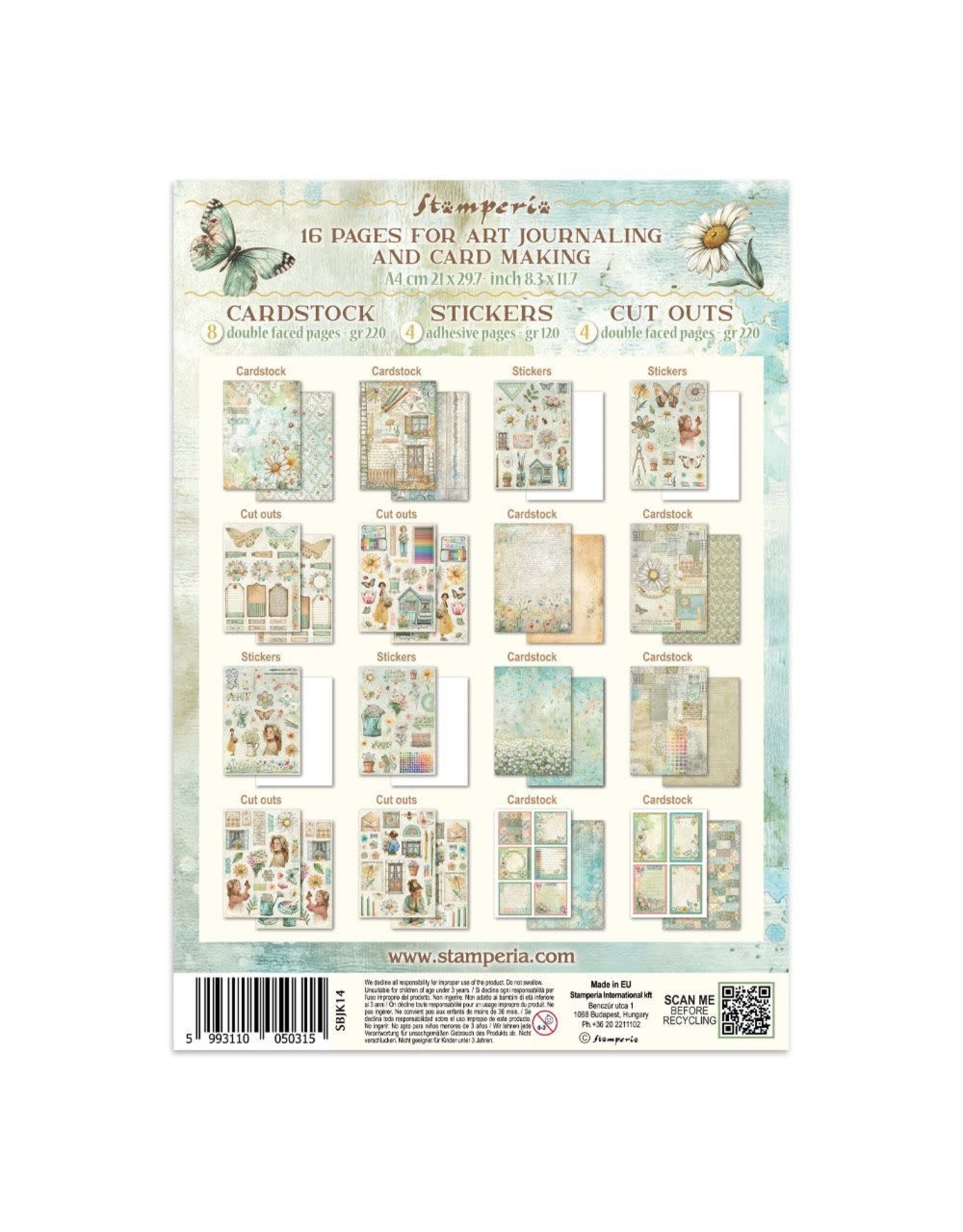 STAMPERIA STAMPERIA DAISY ART JUNK JOURNAL