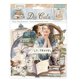 STAMPERIA STAMPERIA VICKY PAPAIOANNOU SECRET DIARY CHIPBOARD DIE CUTS