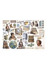 STAMPERIA STAMPERIA VICKY PAPAIOANNOU SECRET DIARY EPHEMERA ADHESIVE PAPER CUT OUTS