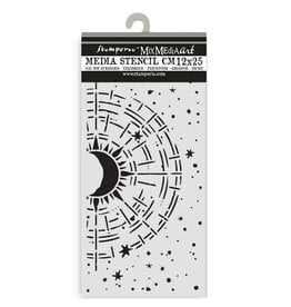 STAMPERIA STAMPERIA VICKY PAPAIOANNOU SECRET DIARY COSMIC COMPASS 12x25cm STENCIL