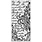 STAMPERIA STAMPERIA VICKY PAPAIOANNOU SECRET DIARY FRIEZE WITH LETTERING 12x25cm STENCIL
