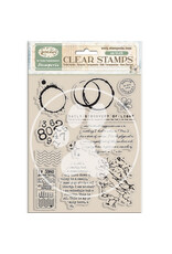 STAMPERIA STAMPERIA VICKY PAPAIOANNOU SECRET DIARY CLEAR STAMP SET
