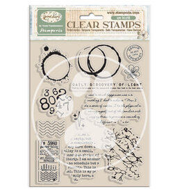 STAMPERIA STAMPERIA VICKY PAPAIOANNOU SECRET DIARY CLEAR STAMP SET