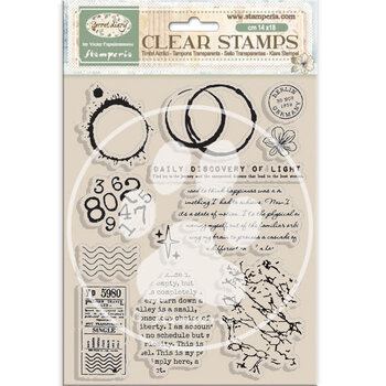 STAMPERIA STAMPERIA VICKY PAPAIOANNOU SECRET DIARY CLEAR STAMP SET