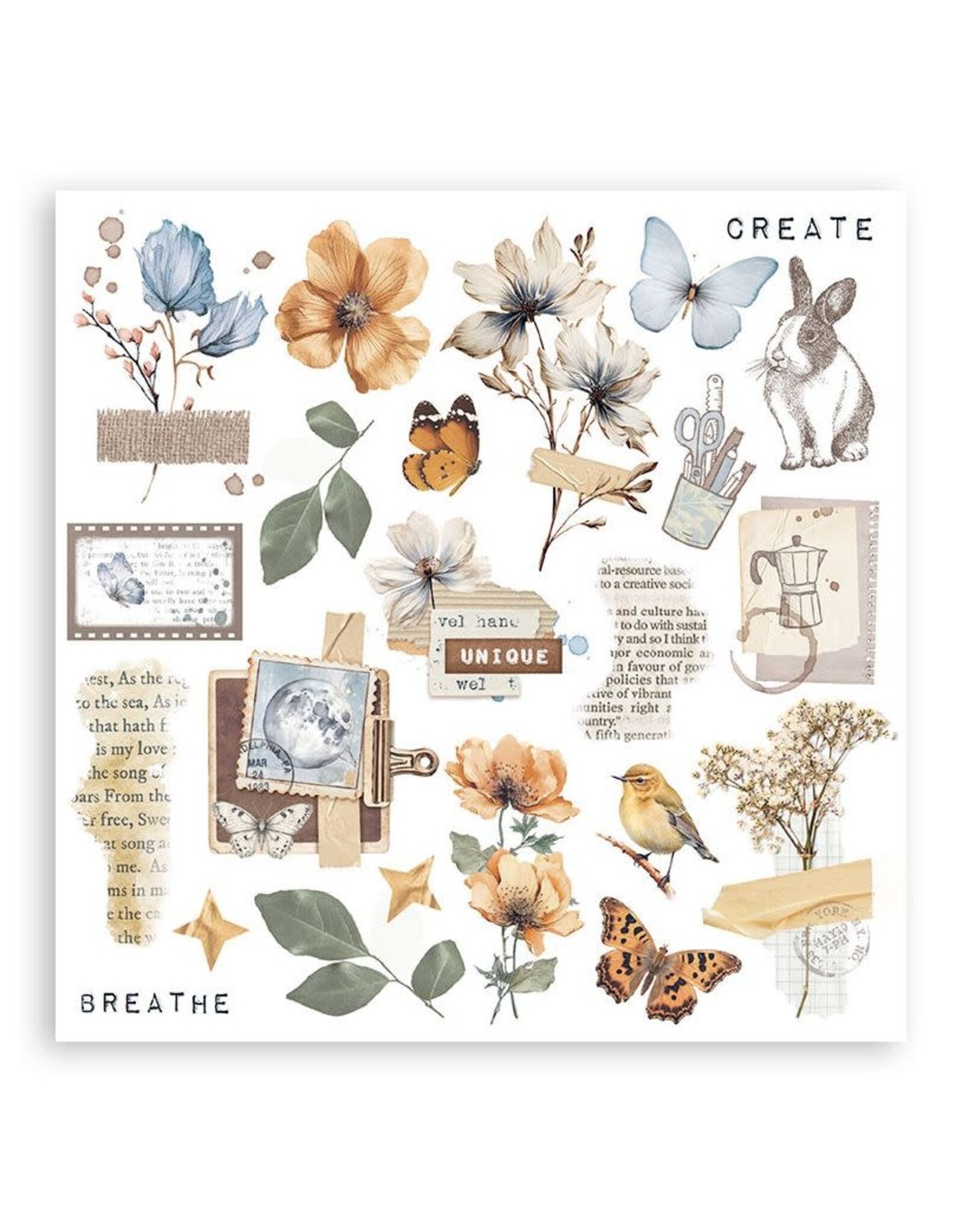 STAMPERIA STAMPERIA VICKY PAPAIOANNOU SECRET DIARY RUB ON KIT 6/PK