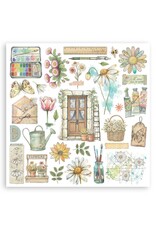 STAMPERIA STAMPERIA DAISY ART ASSORTED RUB-ONS 6/PK