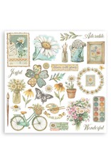 STAMPERIA STAMPERIA DAISY ART ASSORTED RUB-ONS 6/PK