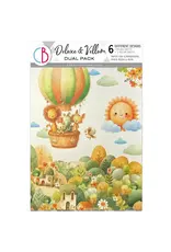 CIAO BELLA CIAO BELLA LUNIBLOOM A4 DELUXE PEARL & VELLUM MIXED PAPER PACK 6 SHEETS