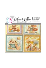 CIAO BELLA CIAO BELLA LUNIBLOOM 6x6 DELUXE PEARL & VELLUM MIXED PAPER PACK 6 SHEETS