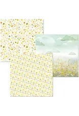 CIAO BELLA CIAO BELLA LUNIBLOOM 6x6 DELUXE PEARL & VELLUM MIXED PAPER PACK 6 SHEETS