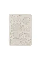 STAMPERIA STAMPERIA DAISY ART DAISY AND BUTTERFLY A5 SILICONE MOULD