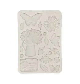 STAMPERIA STAMPERIA DAISY ART DAISY AND BUTTERFLY A5 SILICONE MOULD