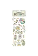 STAMPERIA STAMPERIA DAISY ART LIFE IS ART LIVE IT IN COLOUR RUB-ON