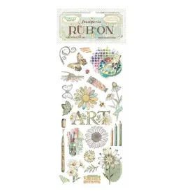 STAMPERIA STAMPERIA DAISY ART LIFE IS ART LIVE IT IN COLOUR RUB-ON