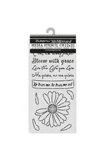 STAMPERIA STAMPERIA DAISY ART HE LOVES ME, HE LOVES ME NOT 12x25cm STENCIL