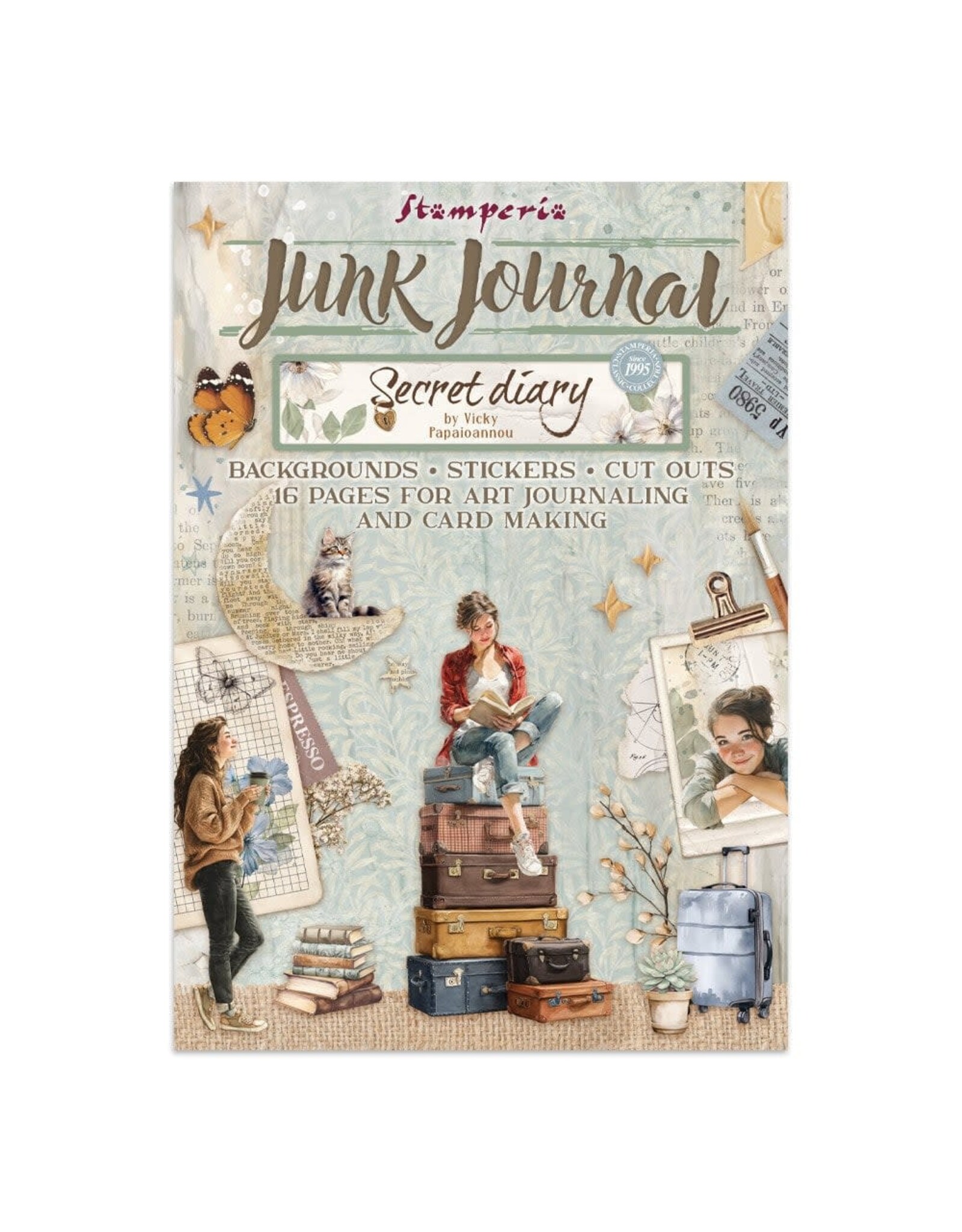 STAMPERIA STAMPERIA VICKY PAPAIOANNOU SECRET DIARY JUNK JOURNAL