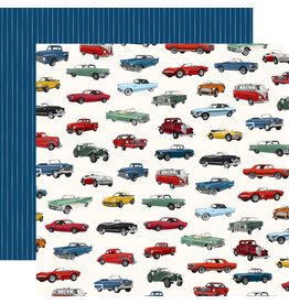 CARTA BELLA CARTA BELLA CARS CLASSIC CAR SHOW 12X12 CARDSTOCK