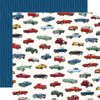 CARTA BELLA CARTA BELLA CARS CLASSIC CAR SHOW 12X12 CARDSTOCK
