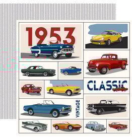 CARTA BELLA CARTA BELLA CARS ASSORTED CARS CARDS 12X12 CARDSTOCK