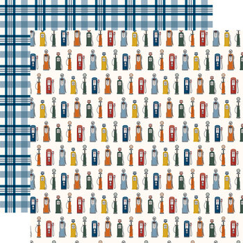 CARTA BELLA CARTA BELLA CARS FILL UP ON GAS 12X12 CARDSTOCK