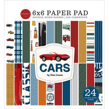 CARTA BELLA CARTA BELLA CARS 6x6 PAPER PAD