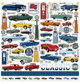CARTA BELLA CARTA BELLA CARS ELEMENTS 12x12 CARDSTOCK STICKERS