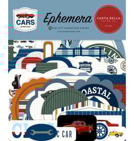 CARTA BELLA CARTA BELLA CARS EPHEMERA DIE CUTS