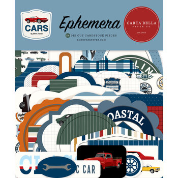 CARTA BELLA CARTA BELLA CARS EPHEMERA DIE CUTS