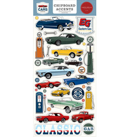 CARTA BELLA CARTA BELLA CARS 6x13 CHIPBOARD ACCENTS
