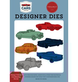 CARTA BELLA CARTA BELLA CARS VINTAGE VEHICLES DIE SET