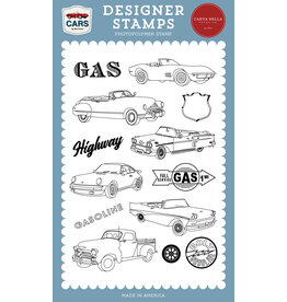 CARTA BELLA CARTA BELLA CARS VINTAGE VEHICLES CLEAR STAMP SET