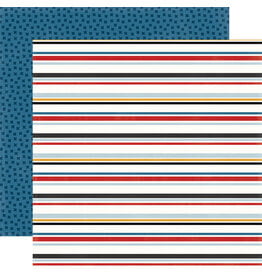 ECHO PARK PAPER ECHO PARK MOUSE AND ME RETRO STRIPE 12x12 CARDSTOCK