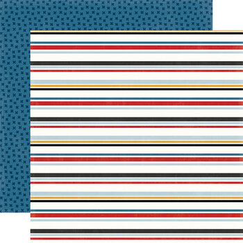 ECHO PARK PAPER ECHO PARK MOUSE AND ME RETRO STRIPE 12x12 CARDSTOCK