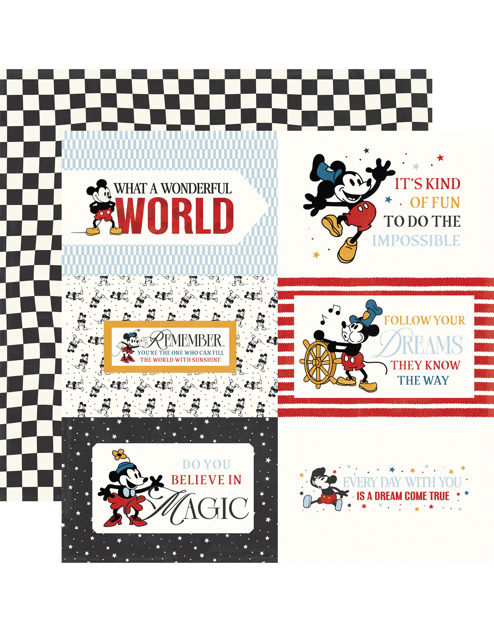 ECHO PARK PAPER ECHO PARK MOUSE AND ME 6x4 JOURNALING CARDS 12x12 CARDSTOCK