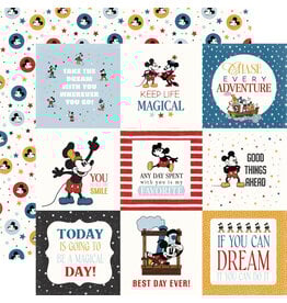 ECHO PARK PAPER ECHO PARK MOUSE AND ME 4x4 JOURNALING CARDS 12x12 CARDSTOCK