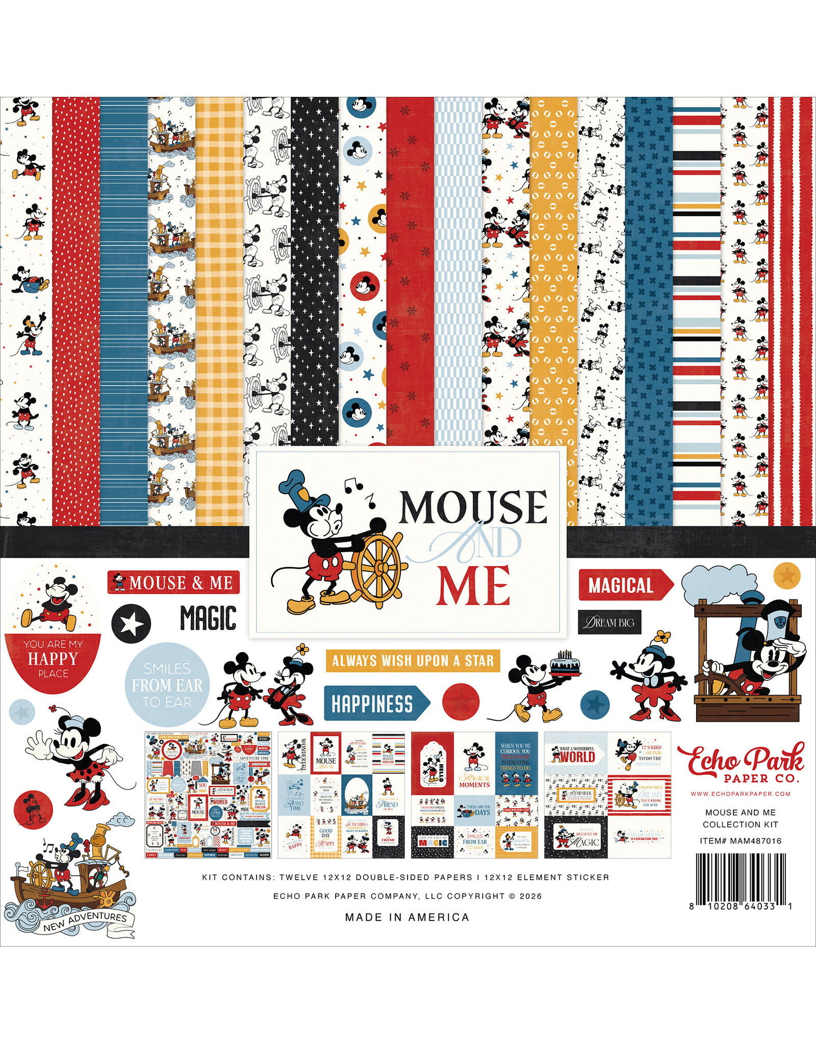 ECHO PARK PAPER ECHO PARK MOUSE AND ME 12x12 COLLECTION KIT