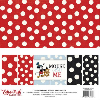 ECHO PARK PAPER ECHO PARK MOUSE AND ME 12x12 DOTS PAPER PACK