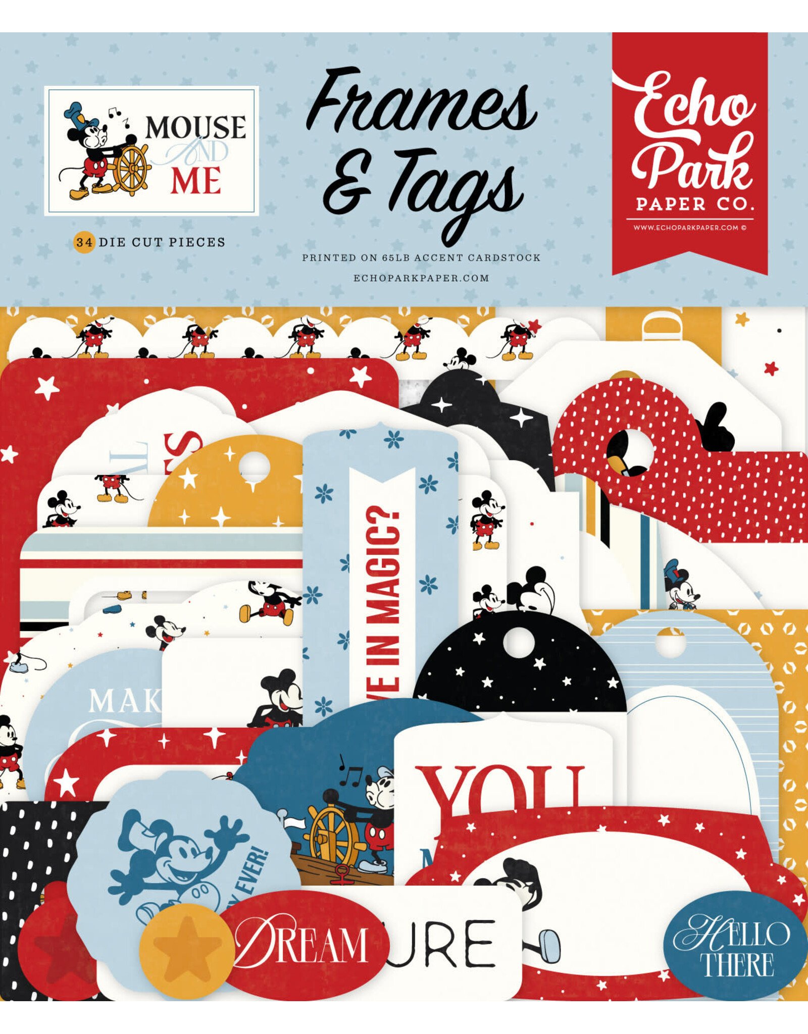 ECHO PARK PAPER ECHO PARK MOUSE AND ME FRAMES & TAGS EPHEMERA DIE-CUTS