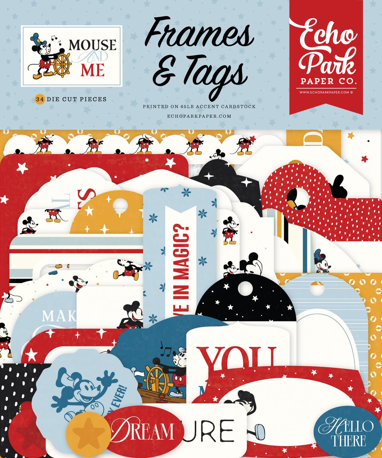 ECHO PARK PAPER ECHO PARK MOUSE AND ME FRAMES & TAGS EPHEMERA DIE-CUTS
