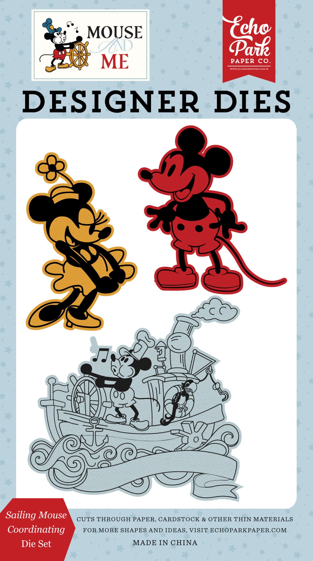 ECHO PARK PAPER ECHO PARK MOUSE AND ME SAILING MOUSE DIE SET