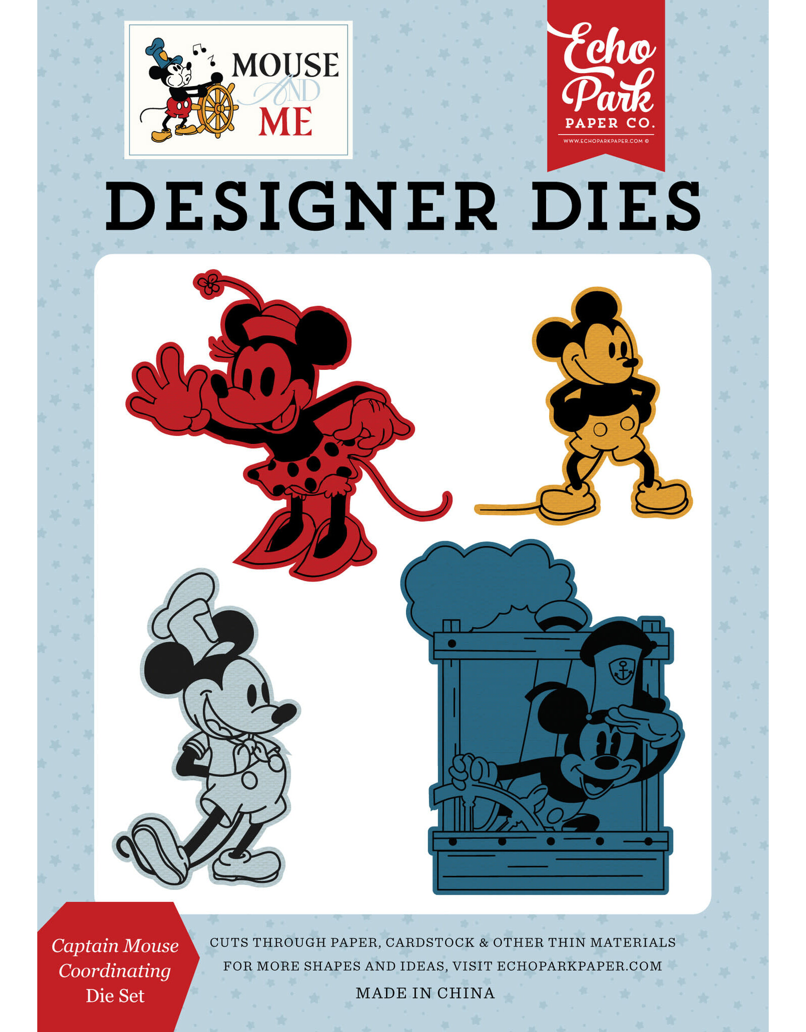 ECHO PARK PAPER ECHO PARK MOUSE AND ME CAPTAIN MOUSE DIE SET